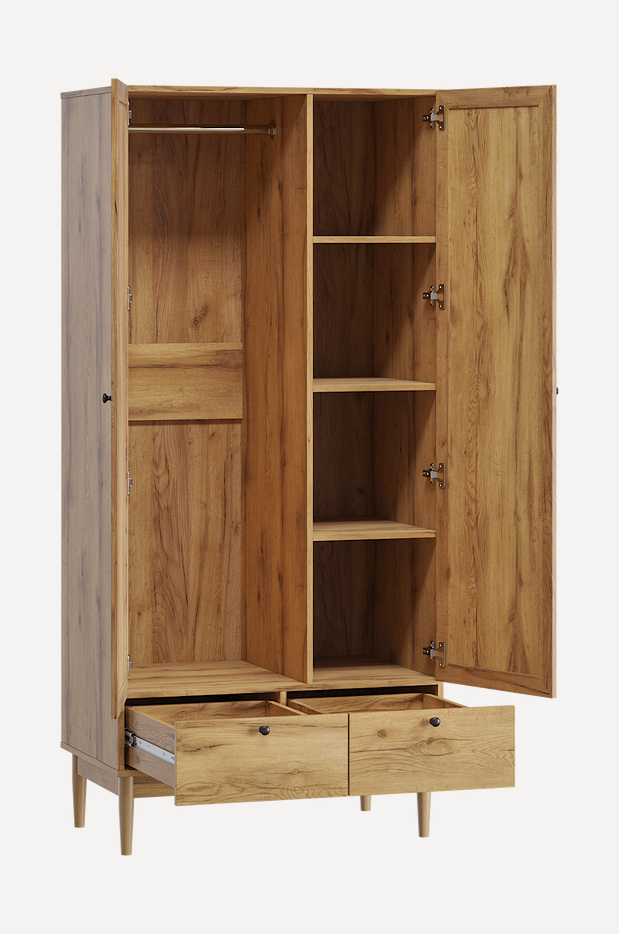 Распашной шкаф Рошаль-2-90-190 Wood