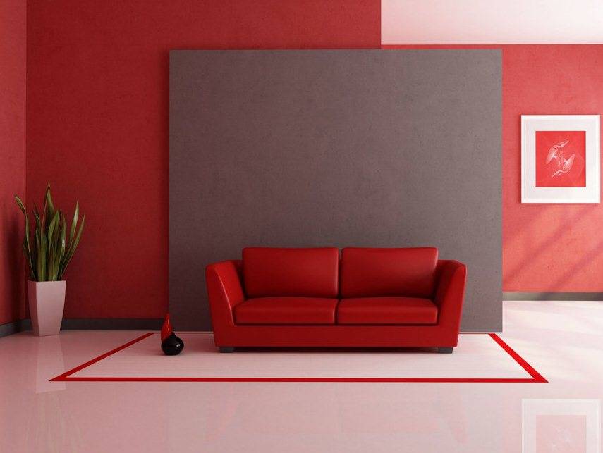Красный цвет в домашнем интерьере: сочетания, фото – Rehouz