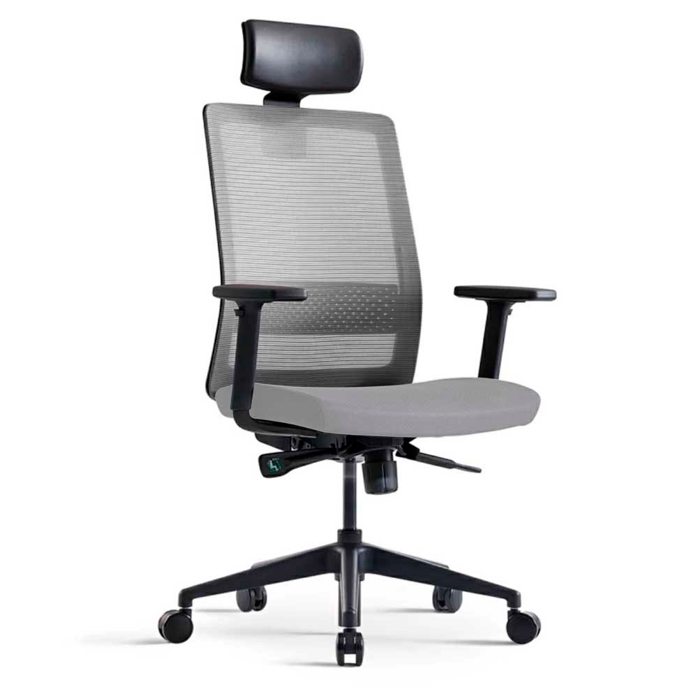 Кресло компьютерное Bestuhl S30, рама черная, серый