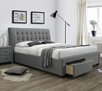 Кровать HALMAR PERCY серый, 160/200