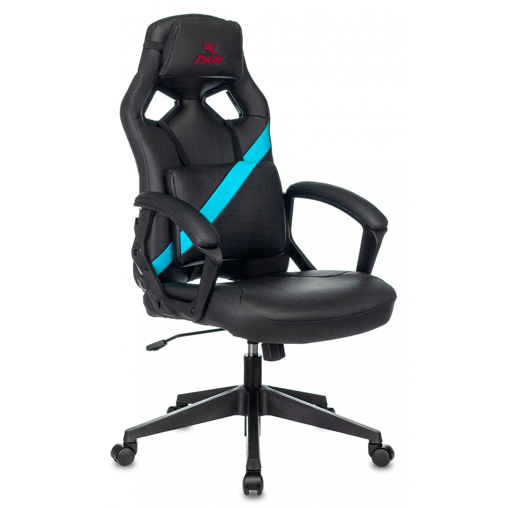 Игровое компьютерное кресло Zombie Driver, черный/синий