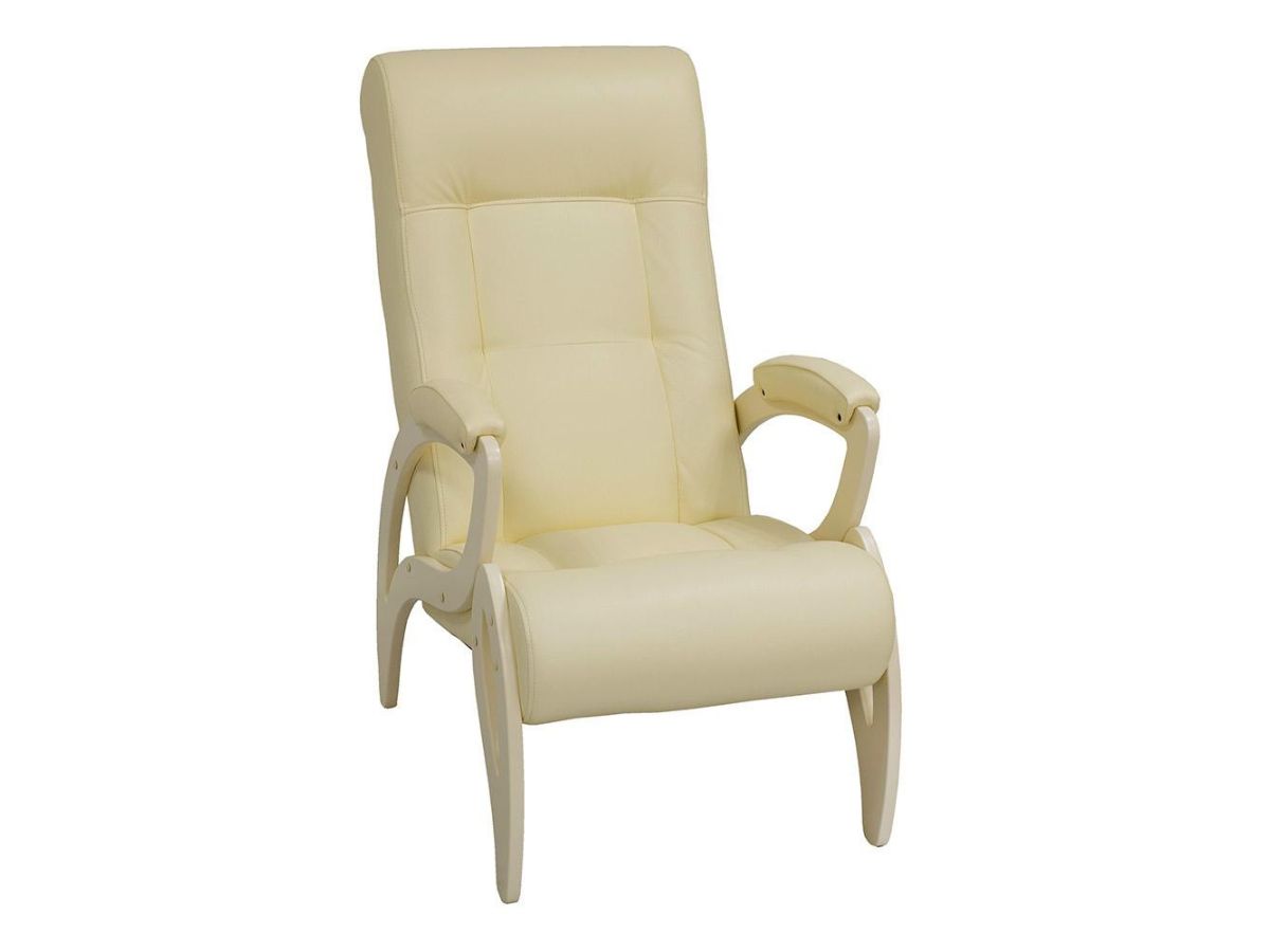 Кресло для отдыха Модель 51 Экокожа Бежевый светлый