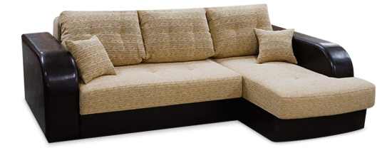 Пример дивана с обивочной тканью