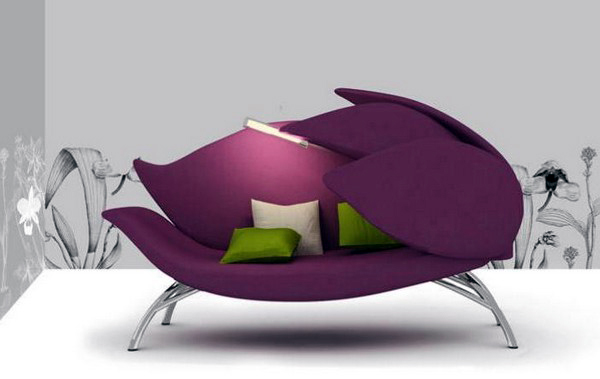 Креативный диван в виде цветка