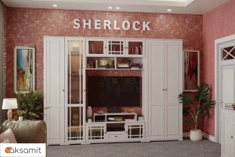 Гостиная Sherlock Ясень Анкор Светлый (Комплект 2)