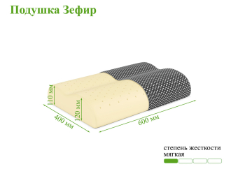 Подушка ЭОС Зефир Black Edition