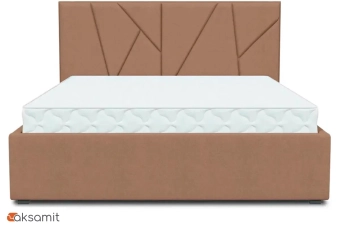 Кровать Рица-1 с ПМ 160х200 (Monaco 02 Cocoa / Абсолют) 2 кат.