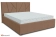Кровать Рица-1 с ПМ 160х200 (Monaco 02 Cocoa / Абсолют) 2 кат. Кровать Рица-1 с ПМ 160х200 (Monaco 02 Cocoa / Абсолют) 2 кат.